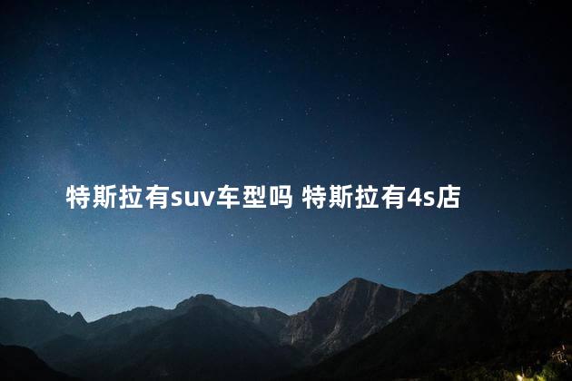 特斯拉有suv车型吗 特斯拉有4s店实体吗